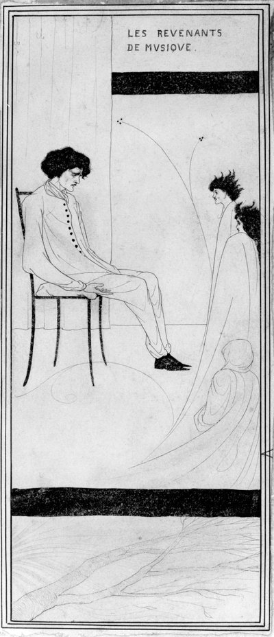 Les Revenants de musique, c.1892 da Aubrey Beardsley